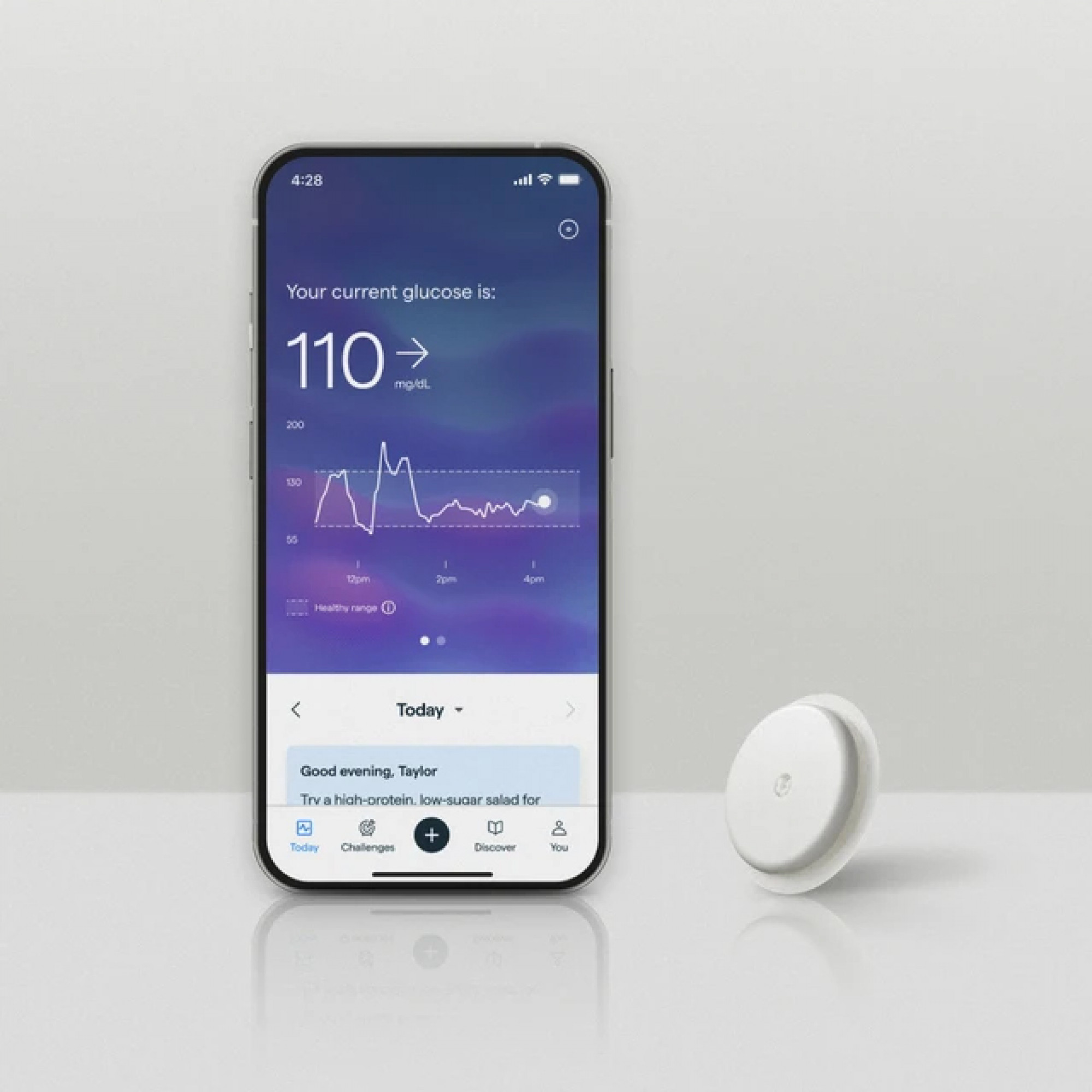 Cпоживчий біосенсор, який відстежує рівень глюкози в реальному часі для людей без діабетe  Abbott Li